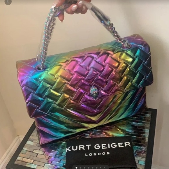 Kensington XXL Leather Shoulder Bag KURT GEIGER LONDON - Picture 16 of 16